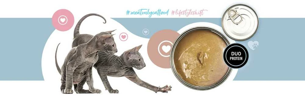 Kačių Maistas - 3COTY 41 Turkijos ir Vištienos Drėgnas Maistas Katinams 180g