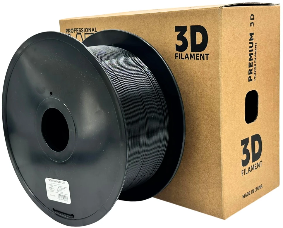 3D Plastikas – Filamentas PETG + CF juodas | 1.75 mm, 3kg | Professional LAB