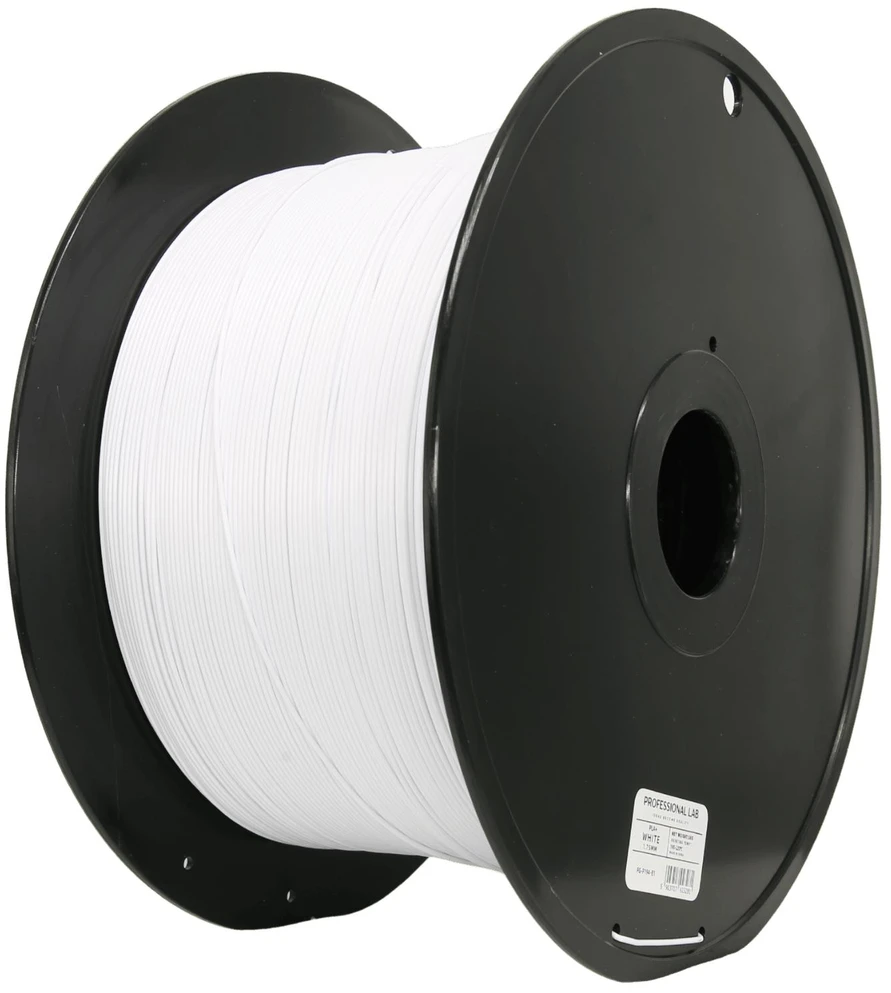 3D Plastikas – Filamentas PLA+ baltas 5kg | 1.75 mm, 5kg | Professional LAB