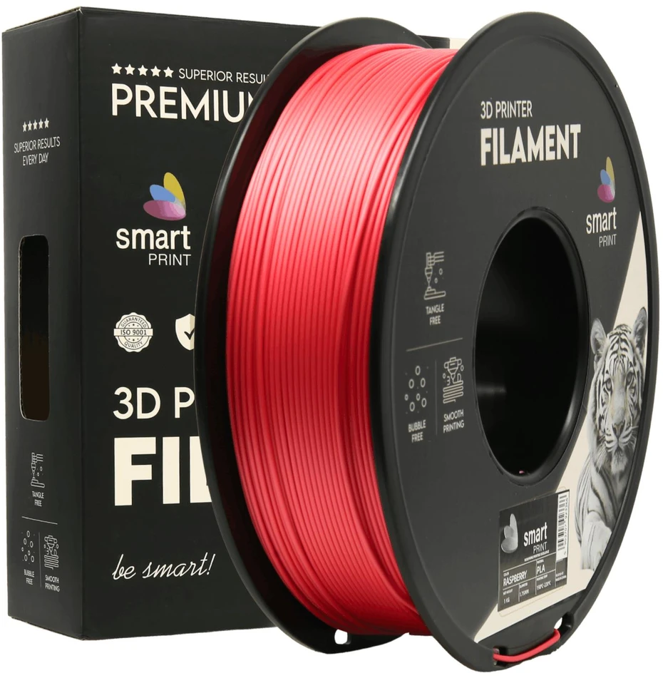 3D Plastikas – Filamentas PLA raspberry | 1.75 mm, 1kg | SPrint