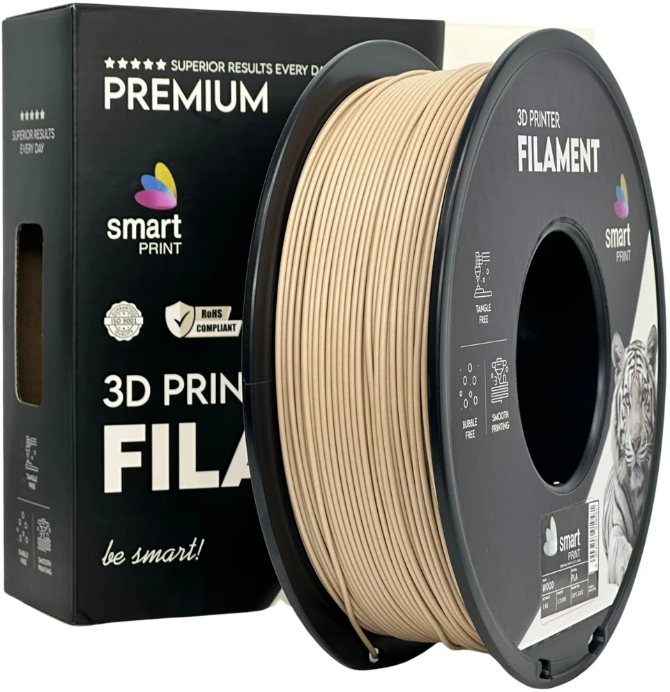 3D Plastikas – Filamentas PLA wood | 1.75 mm, 1kg | Sprint