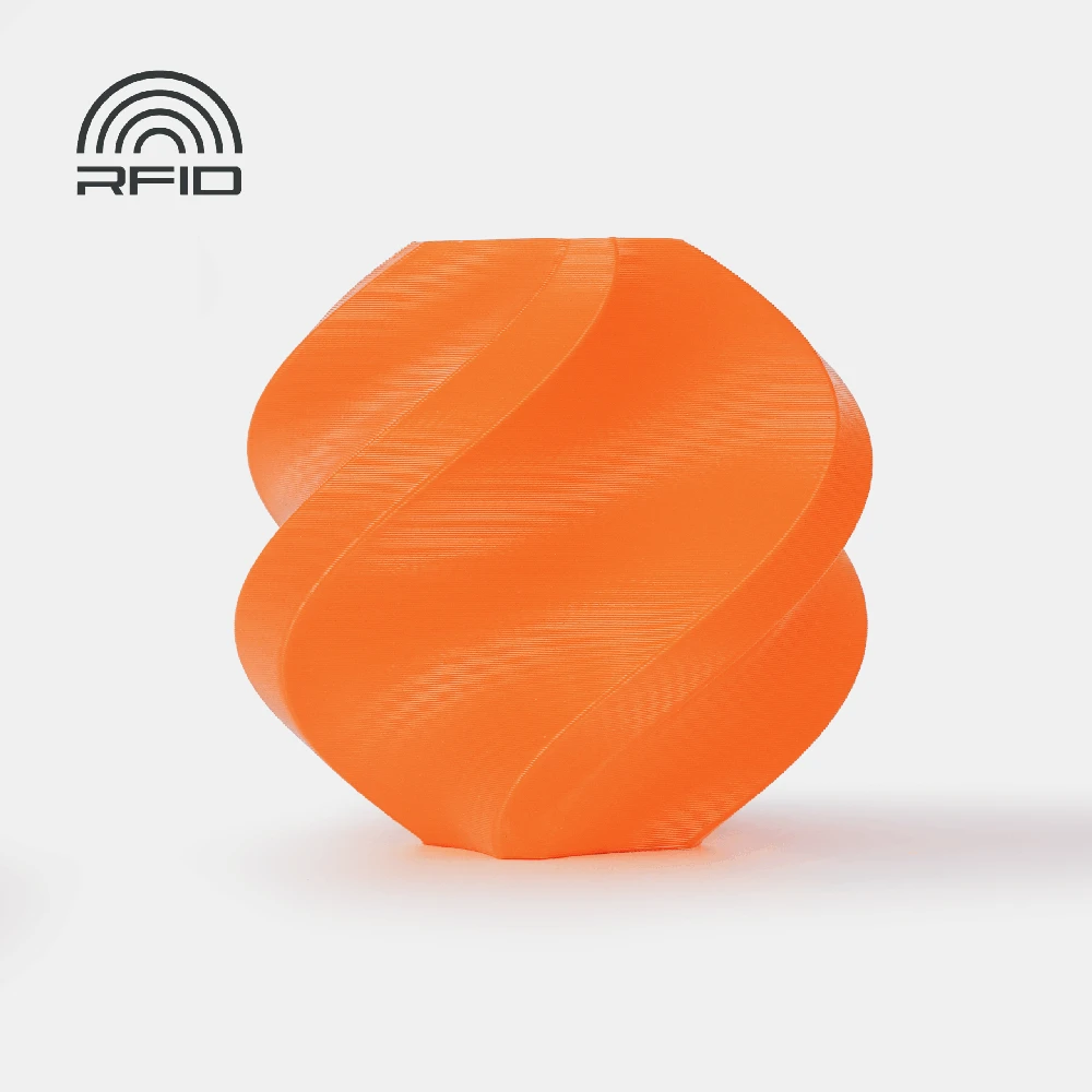 Bambu Lab ABS oranžinis 3D spaudinio pavyzdys