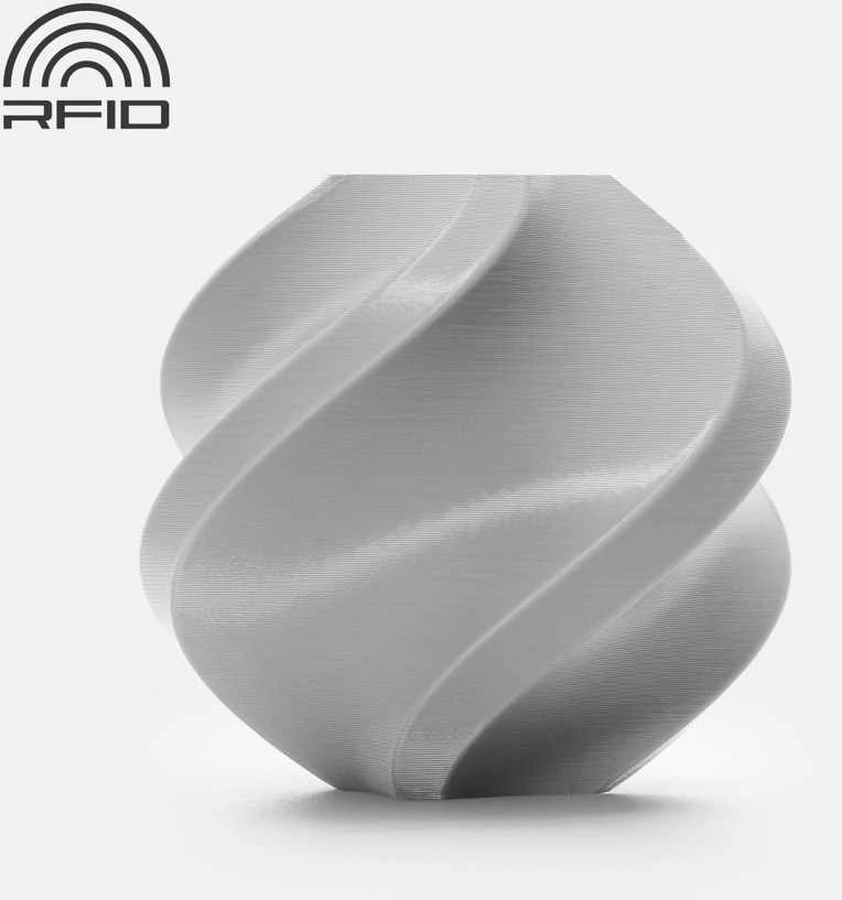 Bambu Lab PC FR plastikas 1.75mm 1kg - rinkinyje su daugkartine rite - Gray