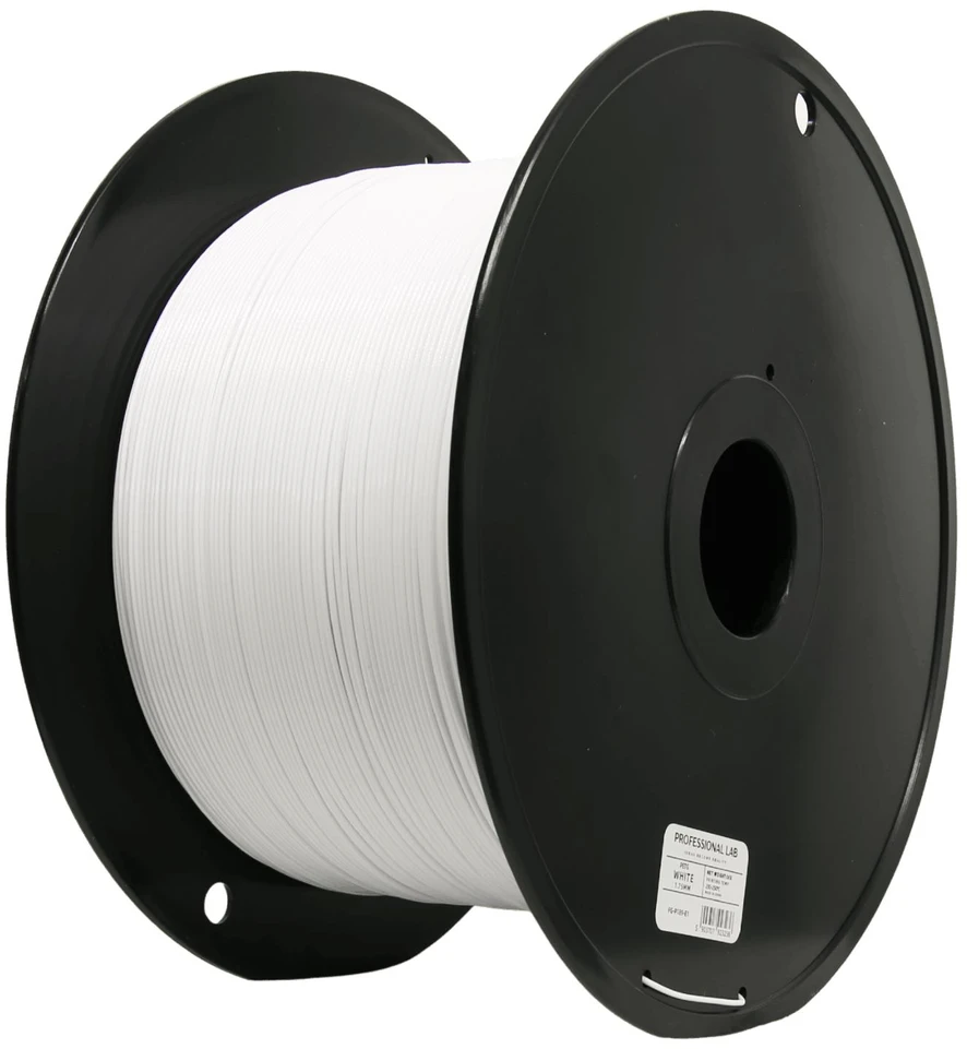 3D Plastikas – Filamentas PETG baltas | 1.75 mm, 5kg | Professional LAB