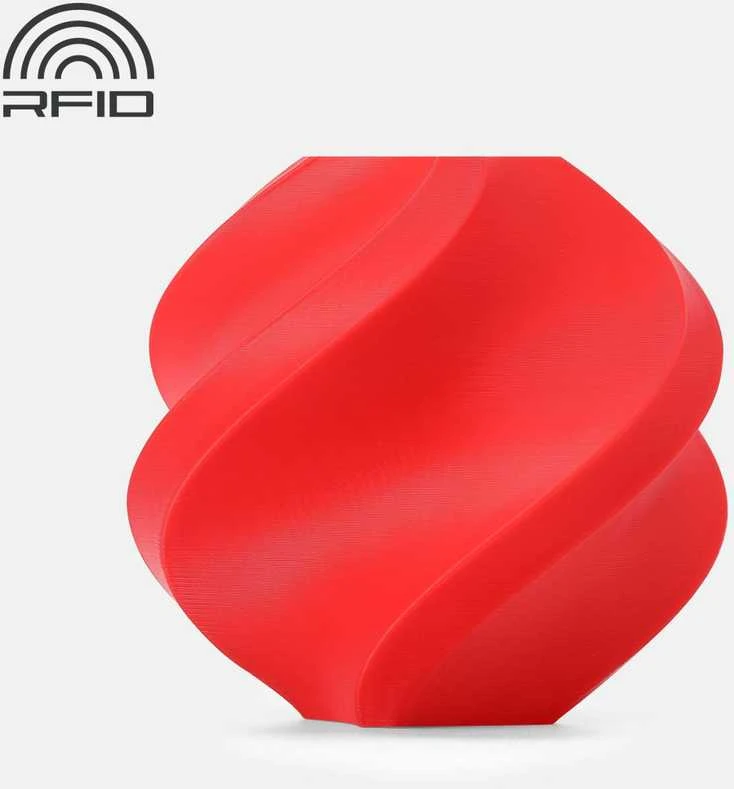 Bambu Lab PETG-HF raudonas pavyzdys