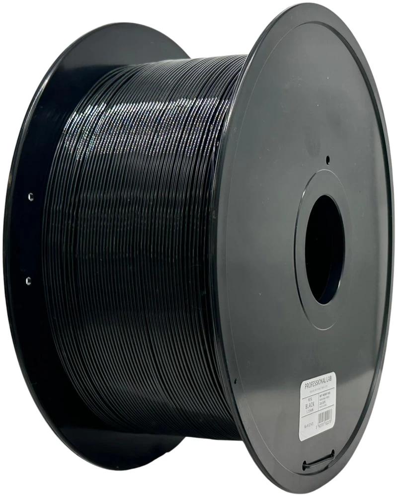 3D Plastikas – Filamentas PETG juodas | 1.75 mm, 5kg | Professional LAB