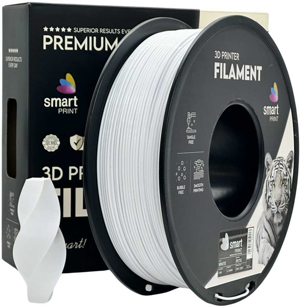 3D Plastikas - Filamentas PETG pilkas | 1.75 mm, 1kg | SPrint