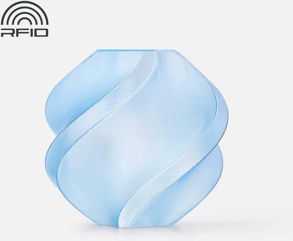 Bambu Lab PETG Translucent šviesiai mėlyna vaza
