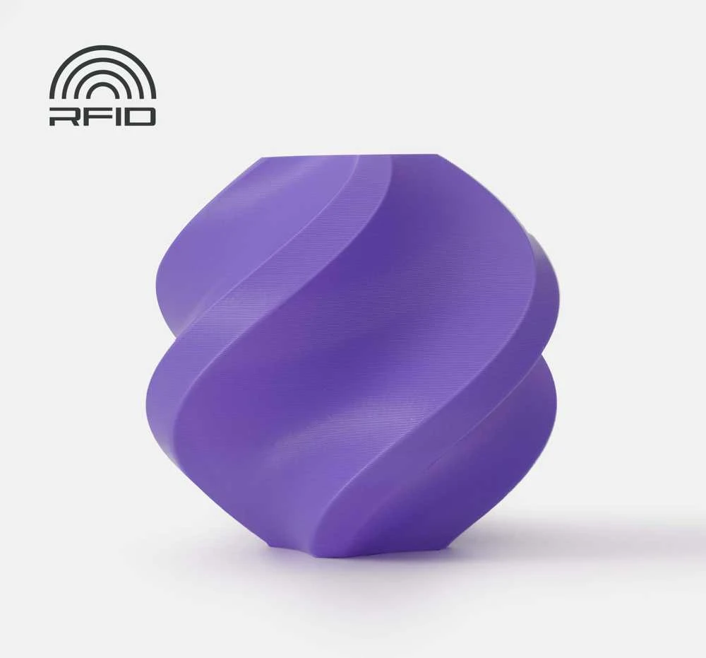 Bambu Lab PLA Basic plastikas 1.75mm 1kg - pridedamas su daugkartinio naudojimo ritė - Violetinė