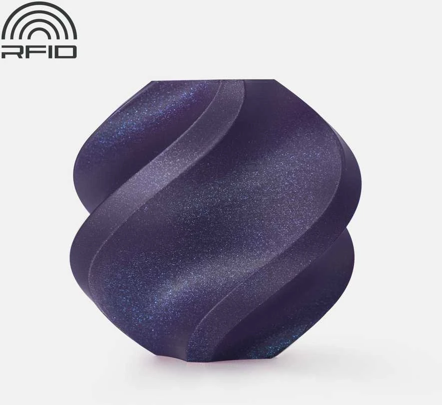 Bambu Lab PLA Galaxy plastikas 1.75mm 1kg - rinkinyje su daugkartine rite - Violetinė