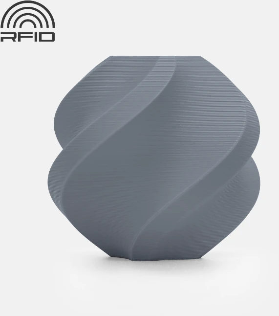 Bambu Lab Refill PLA Matte plastikas 1.75mm 1kg - Ash Pilkas
