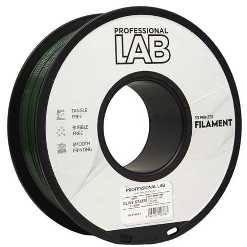 3D Plastikas – Filamentas PLA olive žalias | 1.75 mm, 1kg | Professional LAB