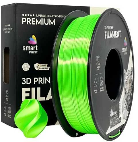 3D Plastikas – Filamentas PLA Silk žalios spalvos | 1.75 mm, 1kg | Sprint