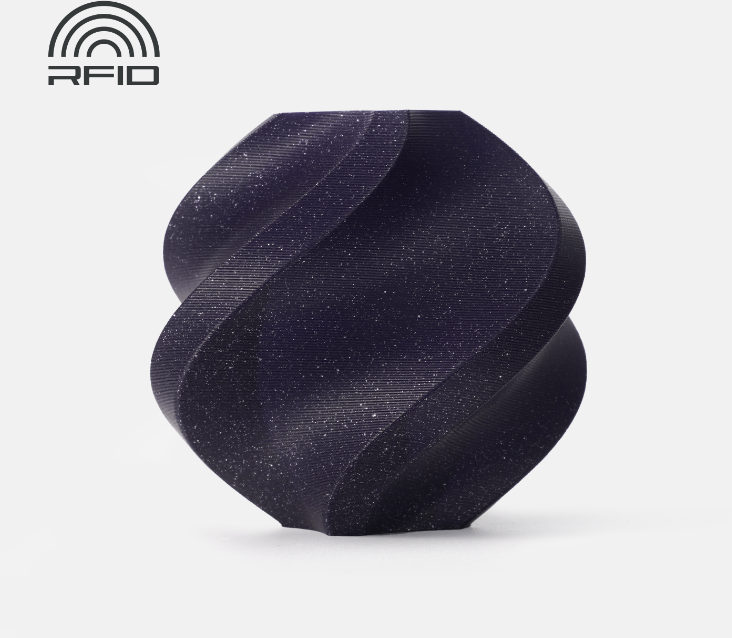 3D Plastikas – Filamentas PLA Sparkle With spool/Su rite Royal violetinės spalvos | 1.75 mm, 1kg | Bambu Lab