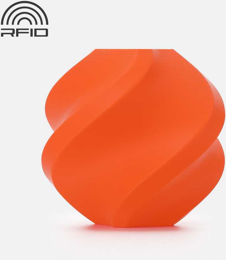 Bambu Lab PLA Tough plastikas 1.75mm 1kg - Oranžinis