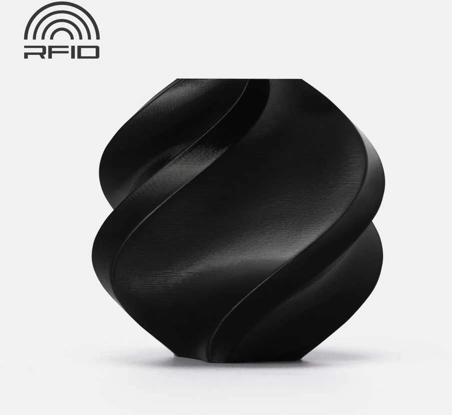 Bambu Lab TPU plastikas skirtas AMS 1.75mm 1kg - rinkinyje su daugkartine rite - Juodas