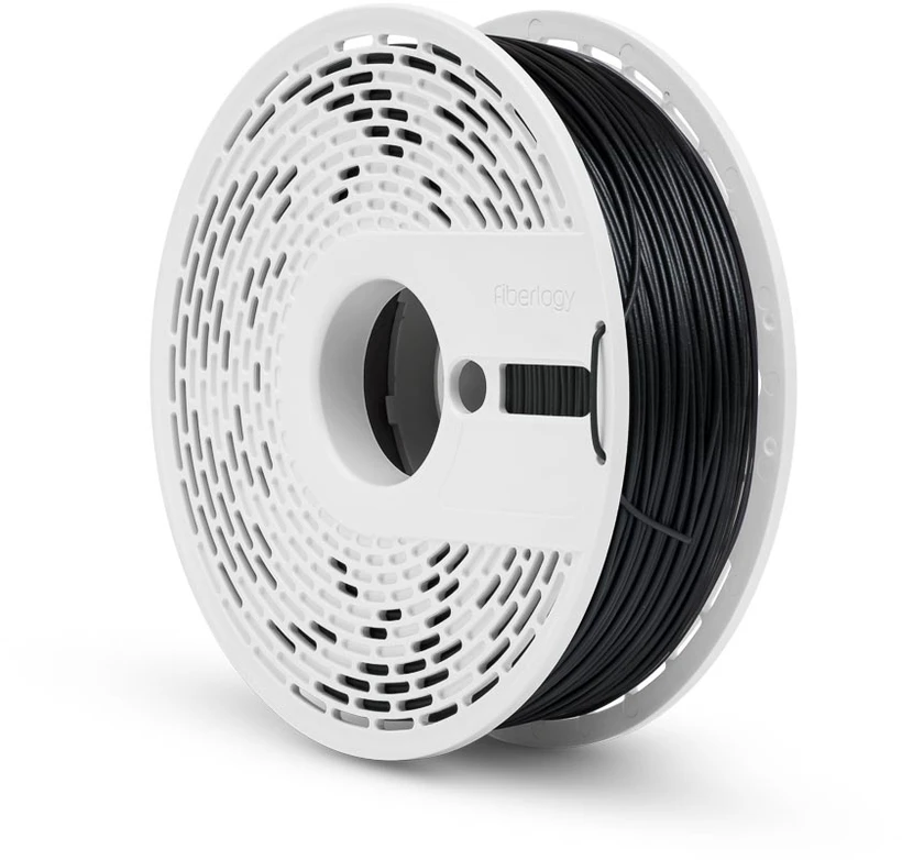 3D plastikas PET-G matinis (Matte) juodas 1.75mm 0.85kg Fiberlogy