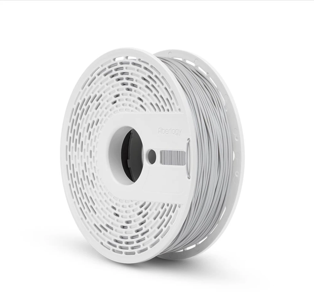 3D plastikas PET-G matinis (Matte) pilkas 1.75mm 0.85kg Fiberlogy