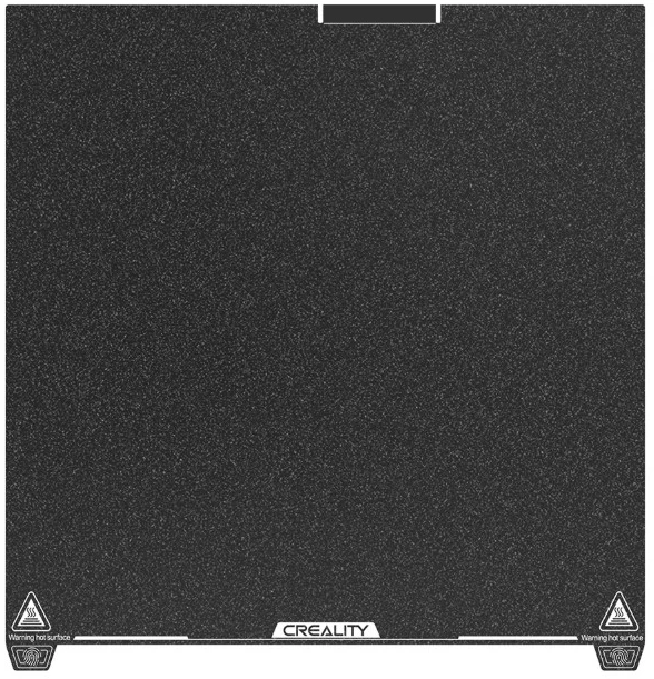 3D spausdinimo paviršius PEI šiurkštus skirtas K2PLUS spausdintuvui 370x370mm CREALITY
