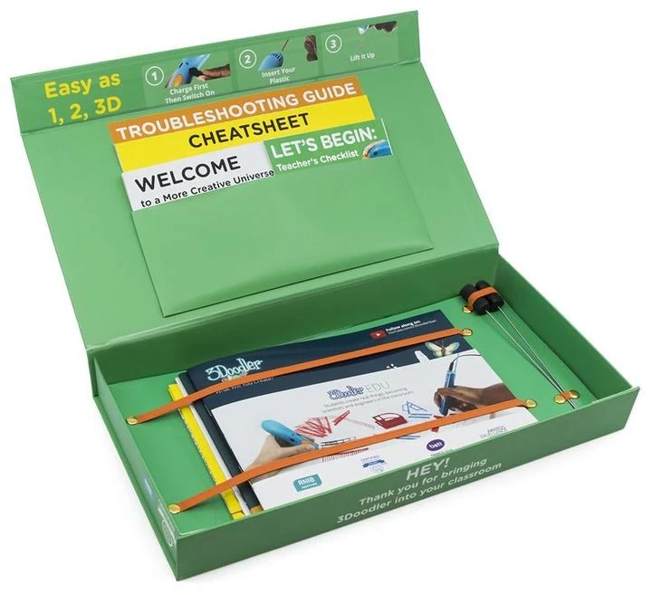 3Doodler Start Learning paketai | 12 rašiklių 3D spausdinimui su priedais