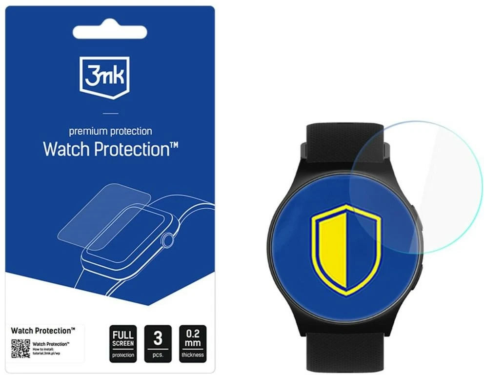 3Mk apsauga 3mk laikrodžio apsauga ARC Išmanusis laikrodis Ekrano apsauginė plėvelė, skirta „Motorola Moto Watch 47mm“