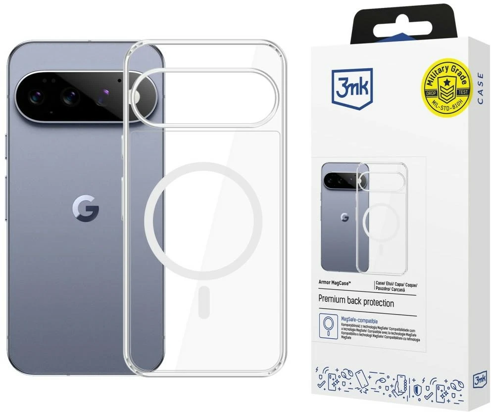 Dėklas 3Mk Protection 3mk Armor MagCase, skirtas „Google Pixel 11 Pro“ – skaidrus