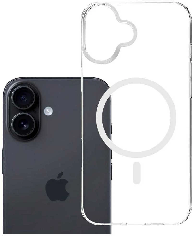 Dėklas 3Mk apsauga 3mk „Armor MagCase“, skirtas „iPhone 16 Plus“ – skaidrus
