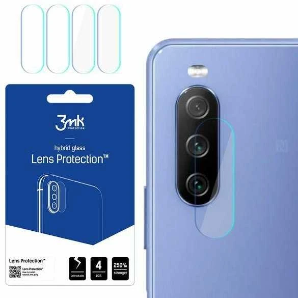 3MK FLEXIBLE GLASS LENS HYBRID GLASS SONY XPERIA 10 III 5G FOR 4 PCS CAMERA