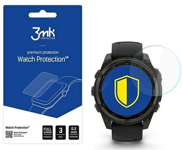 3MK FlexibleGlass Garmin Fenix 8 Solar/Sapphire 47mm hibridinis stiklas