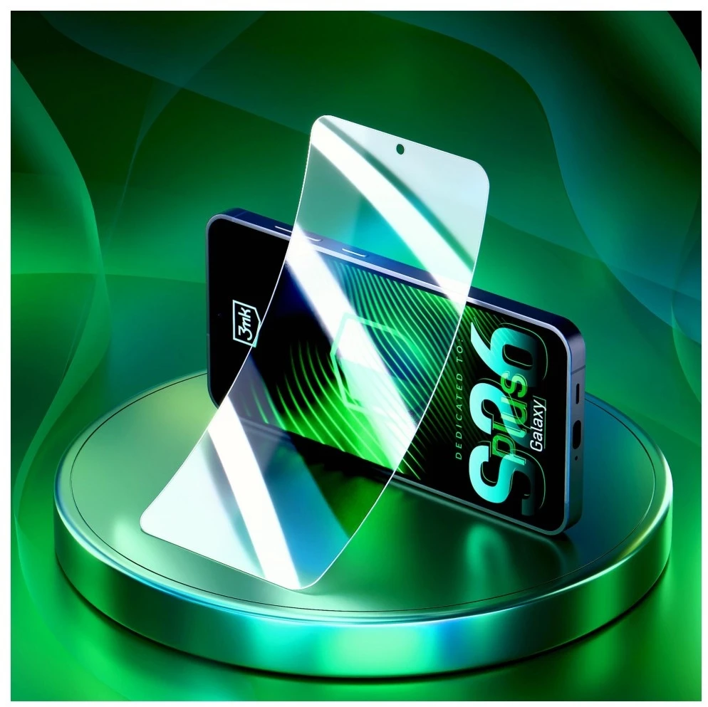 3MK „FlexibleGlass Hybrid Glass“ dėklas „Samsung Galaxy S26+“