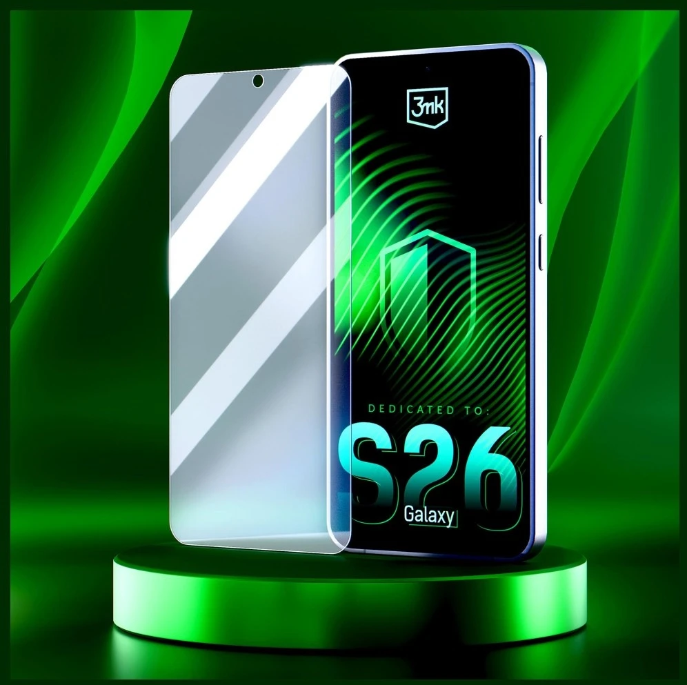 3MK „FlexibleGlass Hybrid Glass“ dėklas „Samsung Galaxy S26“