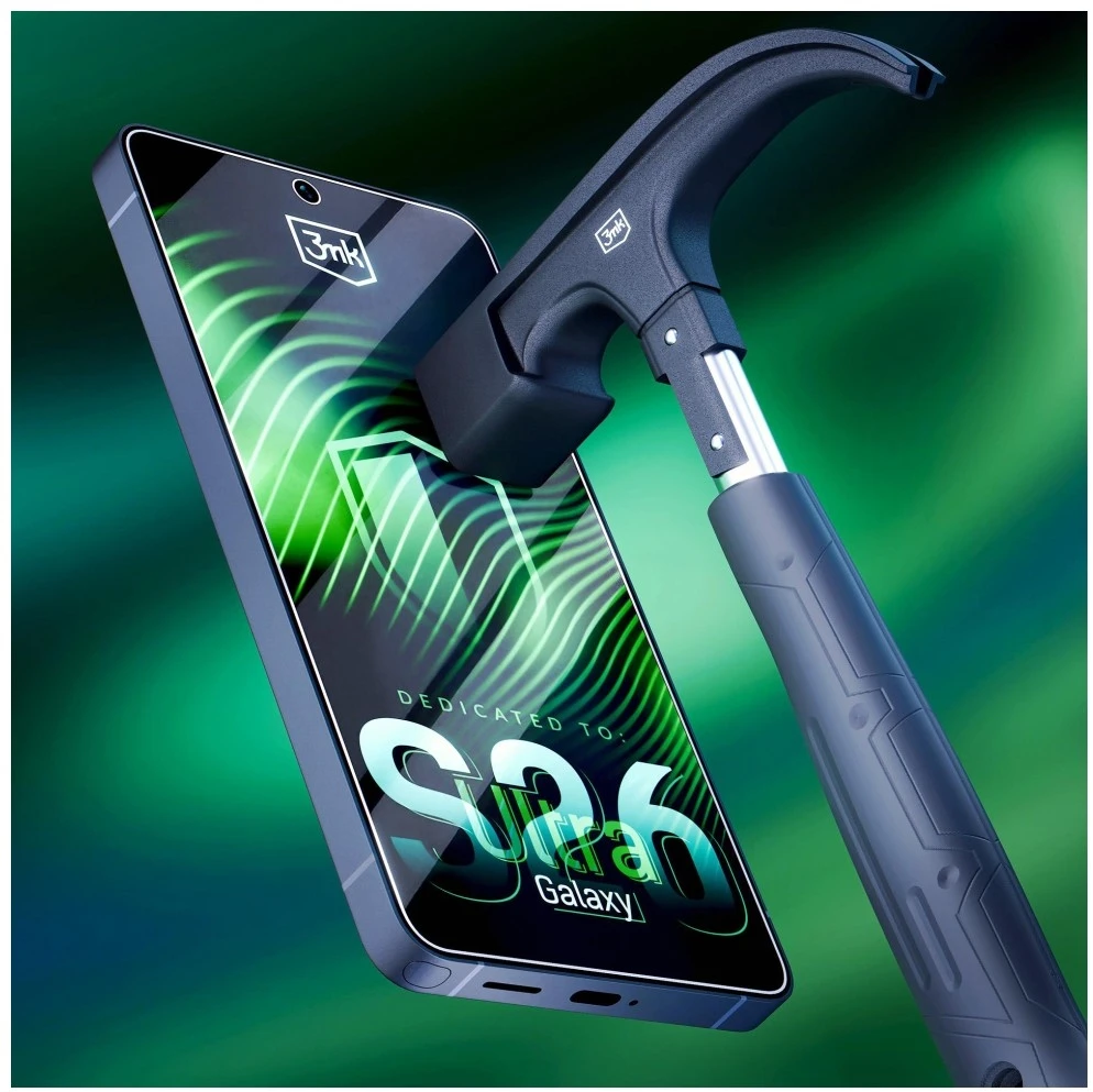 3MK „FlexibleGlass Hybrid Glass“ apsauginis stiklas „Samsung Galaxy S26 Ultra“ telefonui