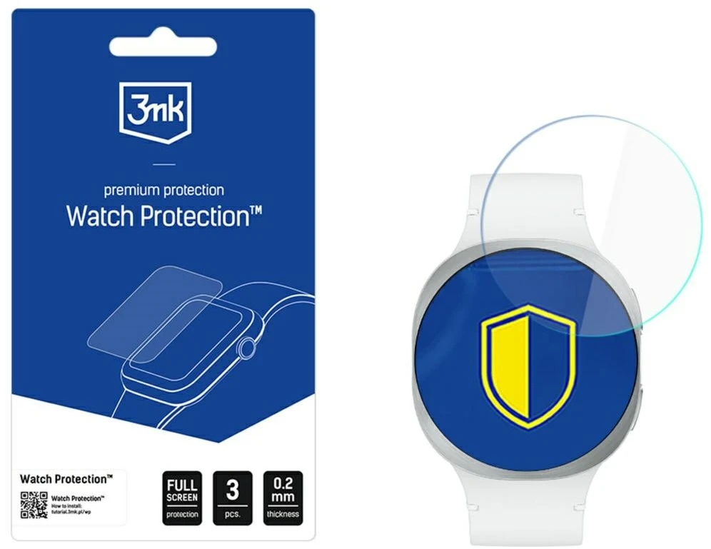 3MK FlexibleGlass Watch hibridinis stiklas Samsung Galaxy Watch 8 40mm