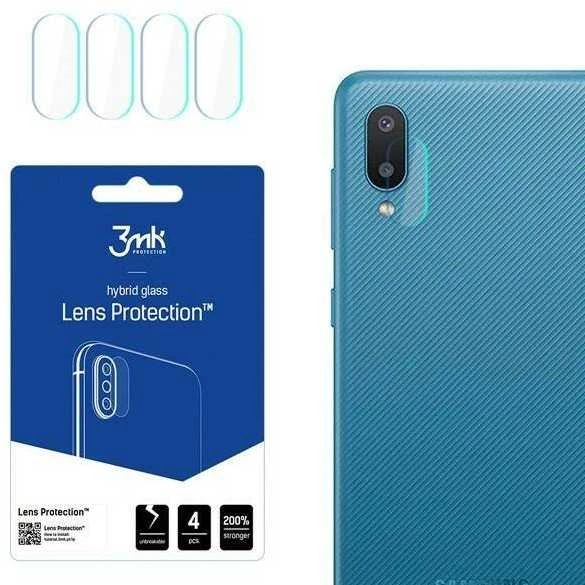3MK FLEXIBLE GLASS LENS HYBRID GLASS PROTECT SAMSUNG GALAXY M02 4 PCS CAMERA