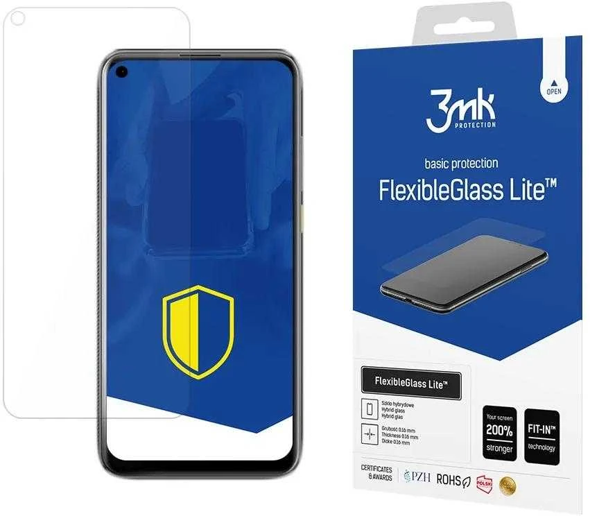 3MK „FlexibleGlass Lite“ HTC Desire 20 Pro hibridinis „Glass Lite“