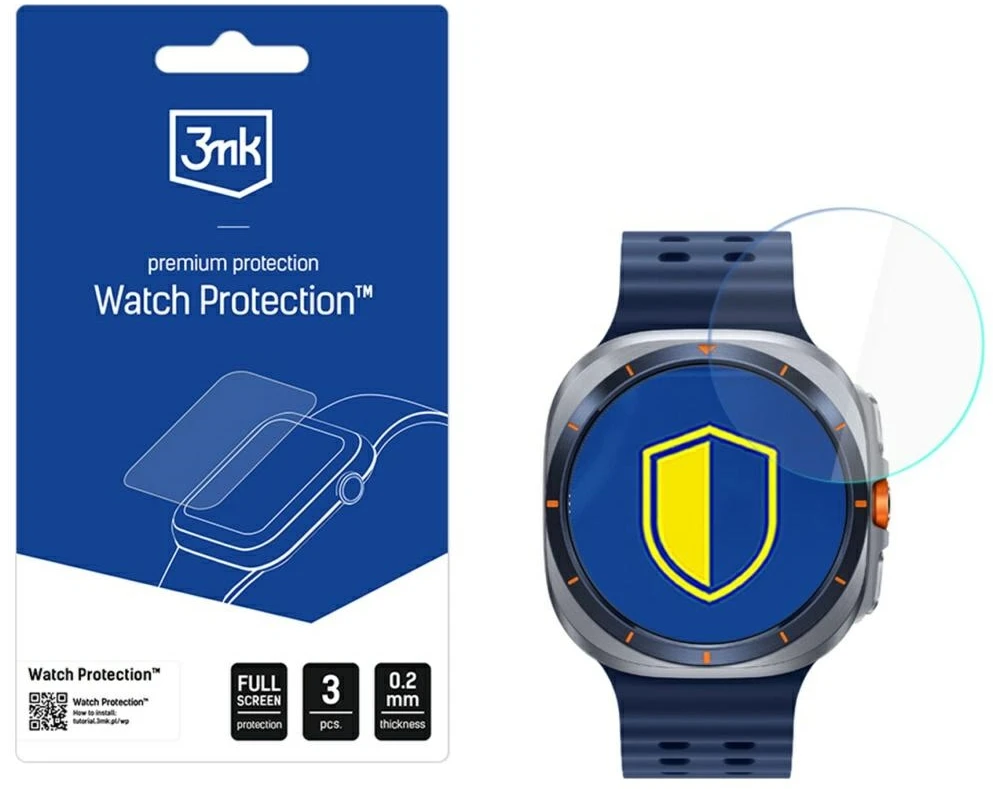 3MK „FlexibleGlass“ laikrodžio hibridinis stiklas, skirtas „Samsung Galaxy Watch Ultra 2025“
