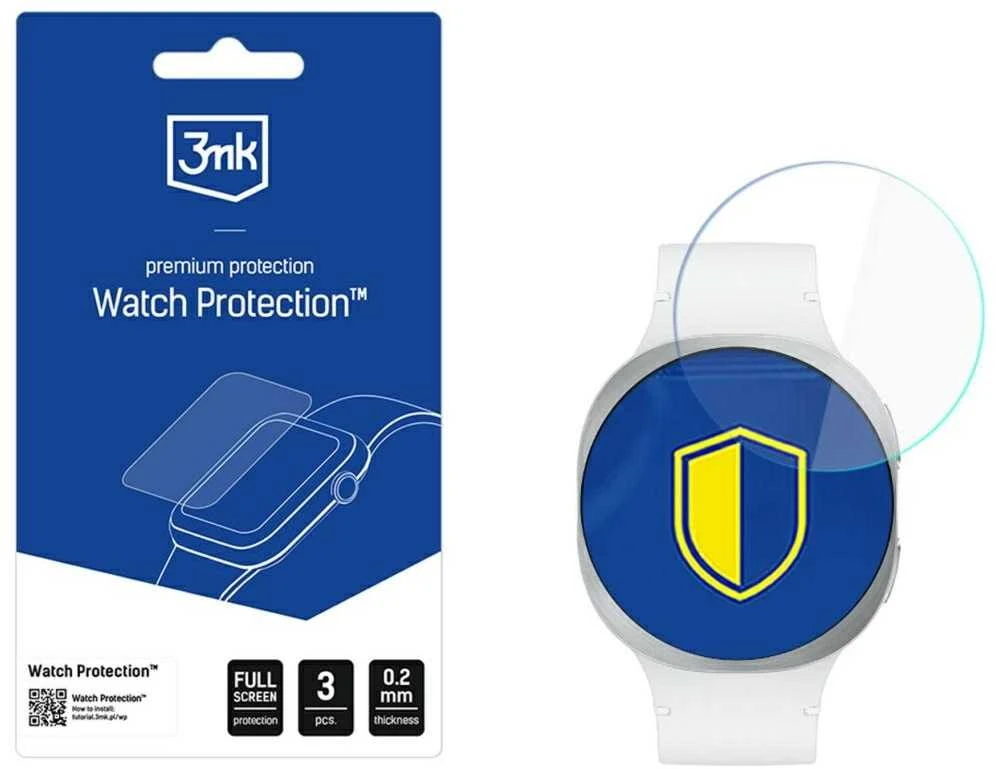 3MK „FlexibleGlass“ laikrodžio dėklas „Samsung Galaxy Watch 8“ (40 mm)
