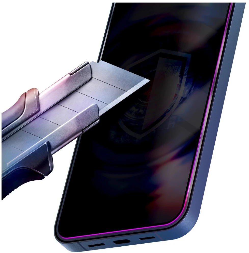 3Mk Protection 9H grūdintas stiklas su 3mk HardGlass Max privatumo filtru, skirtas iPhone 13/13Pro/14/16E/17E