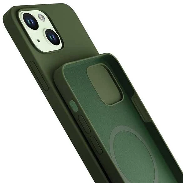 3MK Hardy Apple iPhone 15 Plus / 14 Plus 6.7" dėklas telefonui žalios spalvos MagSafe