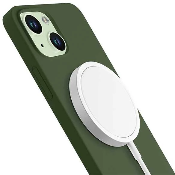 3MK Hardy Apple iPhone 15 Plus / 14 Plus 6.7" dėklas telefonui žalios spalvos MagSafe