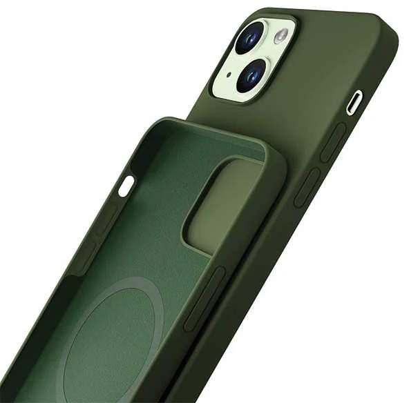 3MK Hardy Apple iPhone 15 Plus / 14 Plus 6.7" dėklas telefonui žalios spalvos MagSafe
