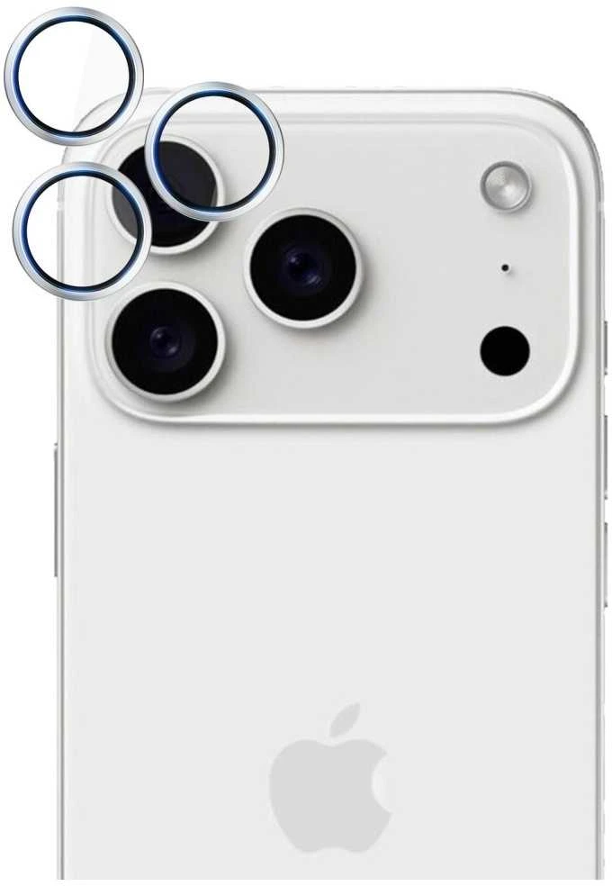 3Mk apsauga 3mk HARDY objektyvo apsaugos Pro objektyvo stiklas iPhone 17 Pro / 17 Pro Max - sidabrinis