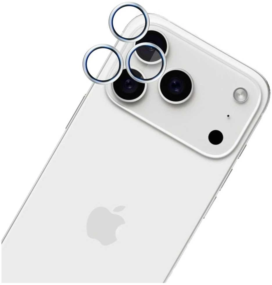 3Mk apsauga 3mk HARDY objektyvo apsaugos Pro objektyvo stiklas iPhone 17 Pro / 17 Pro Max - sidabrinis