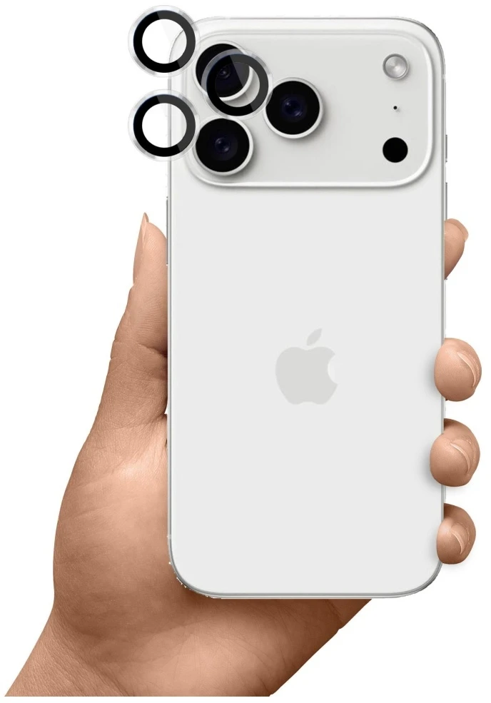 3Mk Protection 3mk HARDY objektyvo apsaugos „Pro“ objektyvo stiklas, skirtas „iPhone 17 Pro / 17 Pro Max“ - skaidrus