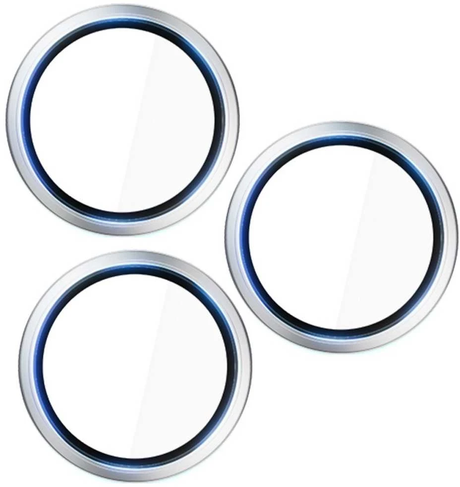3Mk apsauga 3mk HARDY objektyvo apsaugos Pro objektyvo stiklas iPhone 17 Pro / 17 Pro Max - sidabrinis