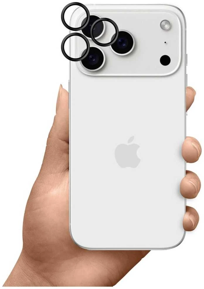 3Mk apsauga 3mk HARDY objektyvo apsaugos Pro objektyvo stiklas iPhone 17 Pro / 17 Pro Max - juodas