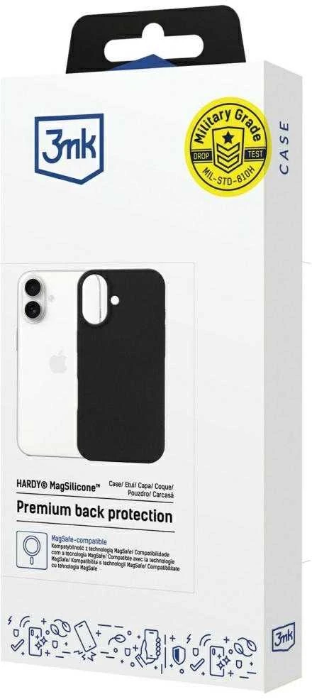3MK Hardy MagSilicone dėklas skirtas Apple iPhone 17 Graphite