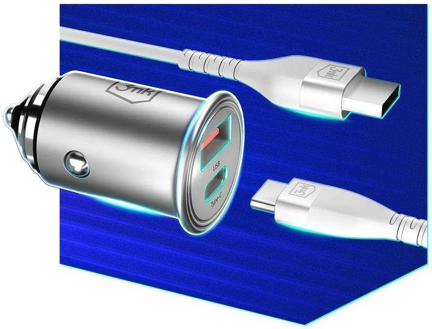 3MK Įkroviklis SAM HYPER CAR CHARGER 30W