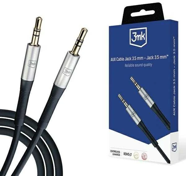 3MK AUX kabelis, 3,5 mm lizdas, 1 m