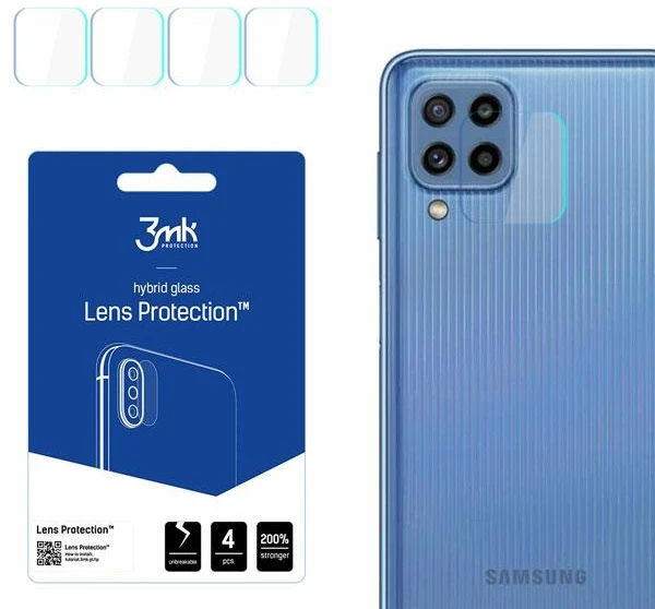 3MK objektyvo apsauga Samsung Galaxy M23 5G M236 kameros objektyvo apsauga 4vnt
